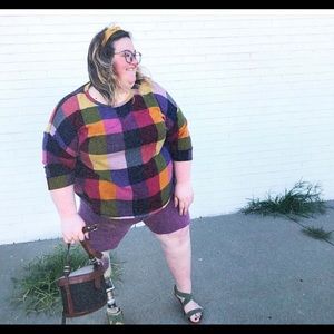 Modcloth Sweaters - Plus-size ModCloth plaid sweater Modcloth Sweaters - Plus-size ModCloth plaid sweater